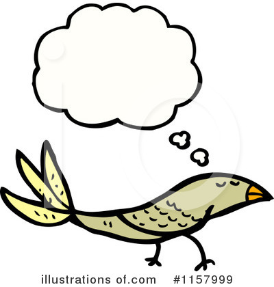 Royalty-Free (RF) Thinking Bird Clipart Illustration by lineartestpilot - Stock Sample #1157999