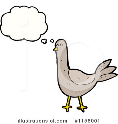 Royalty-Free (RF) Thinking Bird Clipart Illustration by lineartestpilot - Stock Sample #1158001