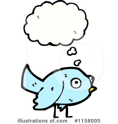 Royalty-Free (RF) Thinking Bird Clipart Illustration by lineartestpilot - Stock Sample #1158005