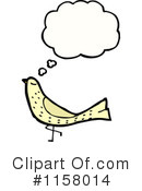 Thinking Bird Clipart #1158014 by lineartestpilot