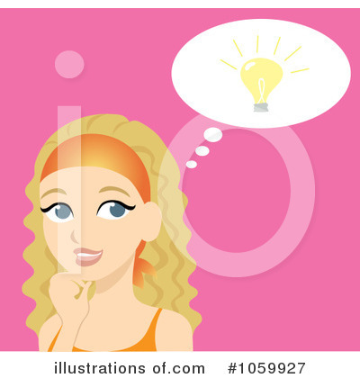 Royalty-Free (RF) Thinking Clipart Illustration by Rosie Piter - Stock Sample #1059927