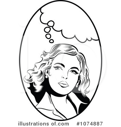 Royalty-Free (RF) Thinking Clipart Illustration by brushingup - Stock Sample #1074887