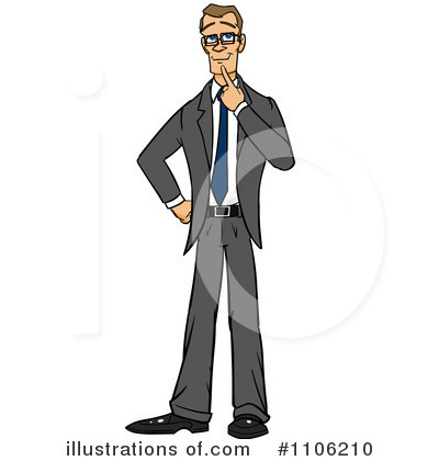 Royalty-Free (RF) Thinking Clipart Illustration by Cartoon Solutions - Stock Sample #1106210