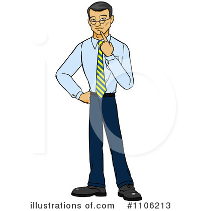 Royalty-Free (RF) Thinking Clipart Illustration by Cartoon Solutions - Stock Sample #1106213