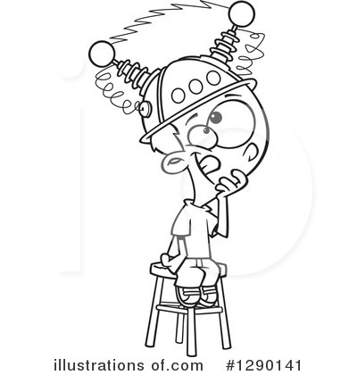 Royalty-Free (RF) Thinking Clipart Illustration by toonaday - Stock Sample #1290141