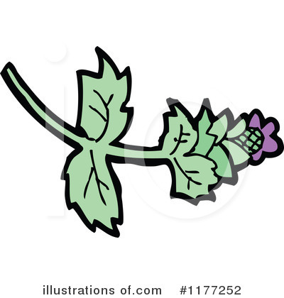 Royalty-Free (RF) Thistle Clipart Illustration by lineartestpilot - Stock Sample #1177252