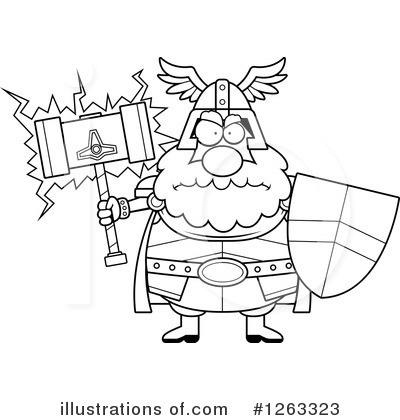 Royalty-Free (RF) Thor Clipart Illustration by Cory Thoman - Stock Sample #1263323