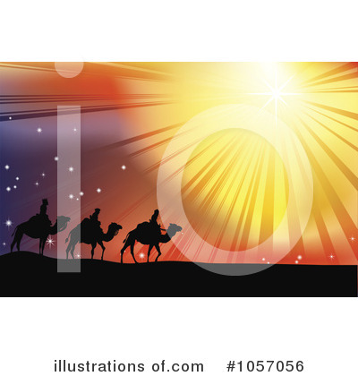 Royalty-Free (RF) Three Wise Men Clipart Illustration by AtStockIllustration - Stock Sample #1057056