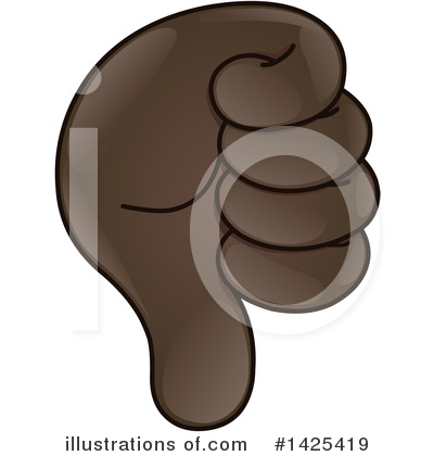 Royalty-Free (RF) Thumb Down Clipart Illustration by yayayoyo - Stock Sample #1425419