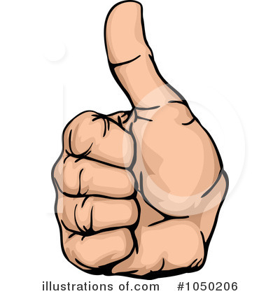 Royalty-Free (RF) Thumb Up Clipart Illustration by AtStockIllustration - Stock Sample #1050206