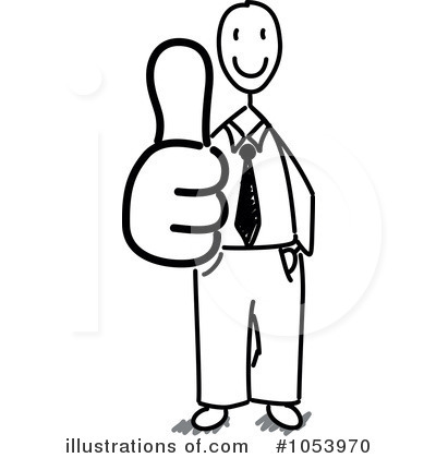 Royalty-Free (RF) Thumb Up Clipart Illustration by Frog974 - Stock Sample #1053970