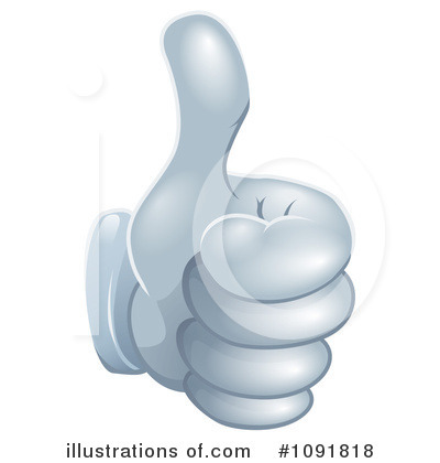Royalty-Free (RF) Thumb Up Clipart Illustration by AtStockIllustration - Stock Sample #1091818