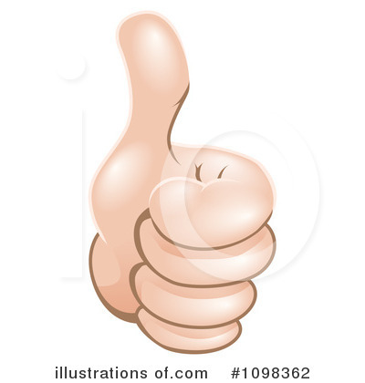 Royalty-Free (RF) Thumb Up Clipart Illustration by AtStockIllustration - Stock Sample #1098362