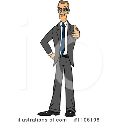 Businessman Clipart #1106198 by Cartoon Solutions