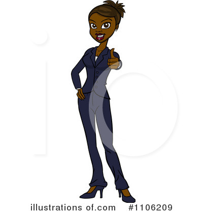 Businesswoman Clipart #1106209 by Cartoon Solutions