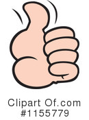 Thumb Up Clipart #1155779 by Johnny Sajem