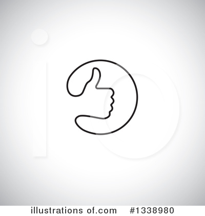 Royalty-Free (RF) Thumb Up Clipart Illustration by ColorMagic - Stock Sample #1338980