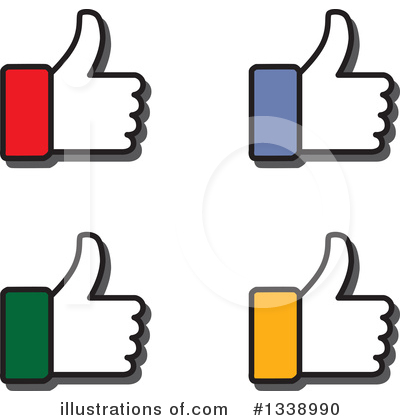 Royalty-Free (RF) Thumb Up Clipart Illustration by ColorMagic - Stock Sample #1338990