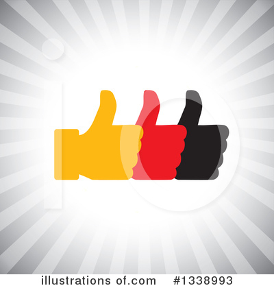 Royalty-Free (RF) Thumb Up Clipart Illustration by ColorMagic - Stock Sample #1338993