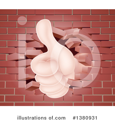 Royalty-Free (RF) Thumb Up Clipart Illustration by AtStockIllustration - Stock Sample #1380931