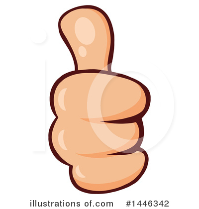 Royalty-Free (RF) Thumb Up Clipart Illustration by Hit Toon - Stock Sample #1446342