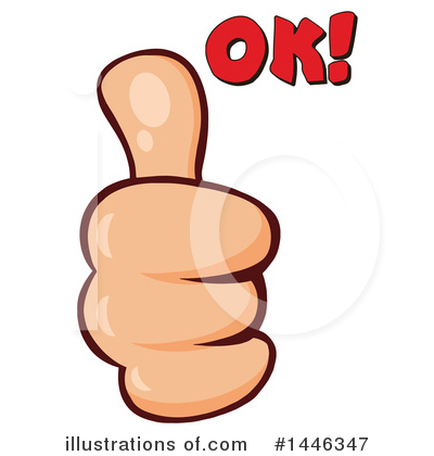 Royalty-Free (RF) Thumb Up Clipart Illustration by Hit Toon - Stock Sample #1446347