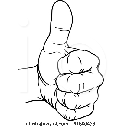 Royalty-Free (RF) Thumb Up Clipart Illustration by AtStockIllustration - Stock Sample #1680453
