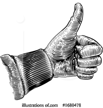 Royalty-Free (RF) Thumb Up Clipart Illustration by AtStockIllustration - Stock Sample #1680478