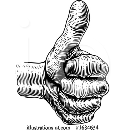 Royalty-Free (RF) Thumb Up Clipart Illustration by AtStockIllustration - Stock Sample #1684634