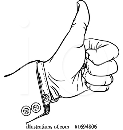 Royalty-Free (RF) Thumb Up Clipart Illustration by AtStockIllustration - Stock Sample #1694806