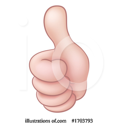 Royalty-Free (RF) Thumb Up Clipart Illustration by AtStockIllustration - Stock Sample #1703793