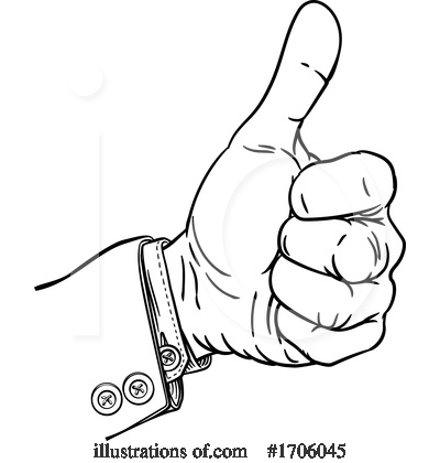 Royalty-Free (RF) Thumb Up Clipart Illustration by AtStockIllustration - Stock Sample #1706045