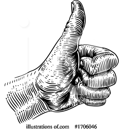Royalty-Free (RF) Thumb Up Clipart Illustration by AtStockIllustration - Stock Sample #1706046