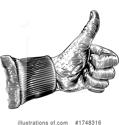 Royalty-Free (RF) Thumb Up Clipart Illustration by AtStockIllustration - Stock Sample #1748316