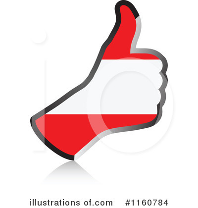 Thumb Up Flag Clipart #1160784 by Andrei Marincas