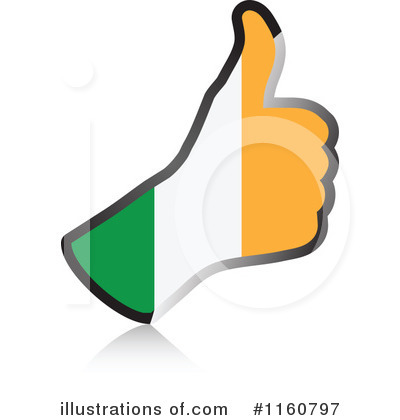 Ireland Flag Clipart #1160797 by Andrei Marincas