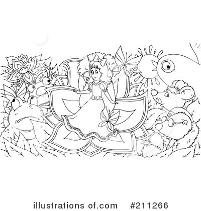 Royalty-Free (RF) Thumbelina Clipart Illustration by Alex Bannykh - Stock Sample #211266