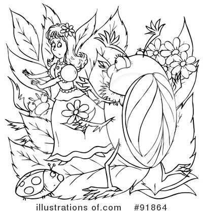 Royalty-Free (RF) Thumbelina Clipart Illustration by Alex Bannykh - Stock Sample #91864
