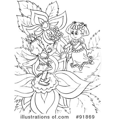 Royalty-Free (RF) Thumbelina Clipart Illustration by Alex Bannykh - Stock Sample #91869