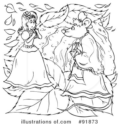 Royalty-Free (RF) Thumbelina Clipart Illustration by Alex Bannykh - Stock Sample #91873