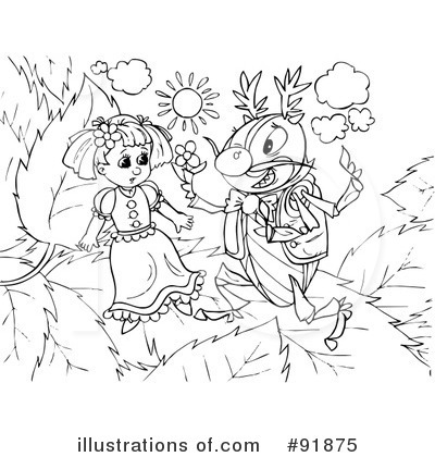 Royalty-Free (RF) Thumbelina Clipart Illustration by Alex Bannykh - Stock Sample #91875