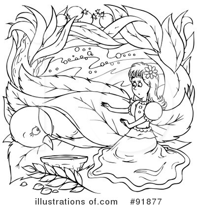Royalty-Free (RF) Thumbelina Clipart Illustration by Alex Bannykh - Stock Sample #91877