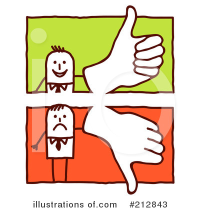 Royalty-Free (RF) Thumbs Up Clipart Illustration by NL shop - Stock Sample #212843