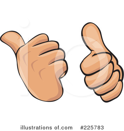Royalty-Free (RF) Thumbs Up Clipart Illustration by David Rey - Stock Sample #225783