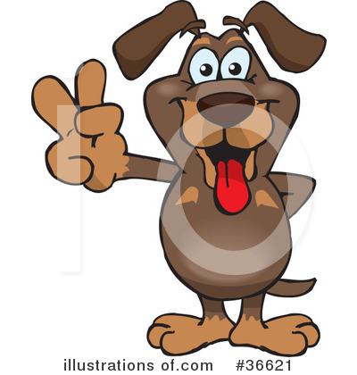Wiener Dog Clipart #36621 by Dennis Holmes Designs