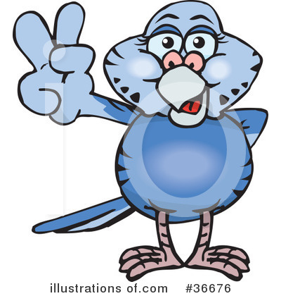 Budgie Clipart #36676 by Dennis Holmes Designs