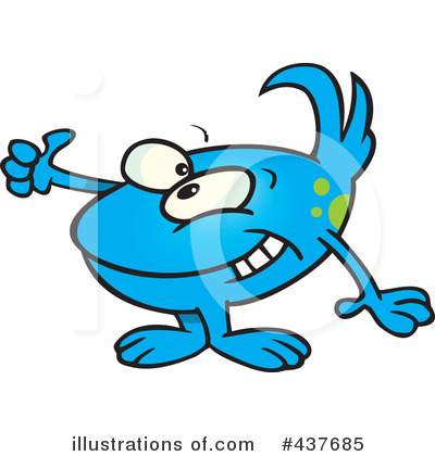 Royalty-Free (RF) Thumbs Up Clipart Illustration by toonaday - Stock Sample #437685