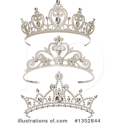 Royalty-Free (RF) Tiara Clipart Illustration by Pushkin - Stock Sample #1352844