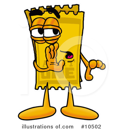 Royalty-Free (RF) Ticket Clipart Illustration by Mascot Junction - Stock Sample #10502