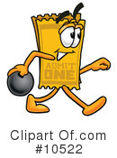 Ticket Clipart #10522 by Mascot Junction